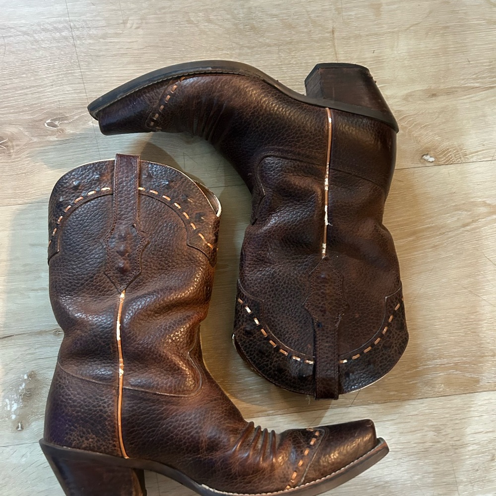 Ariat Brown Leather Cowboy Boots